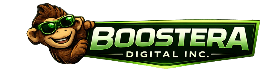 Boostera Digital Inc. digital marketing agency logo in footer