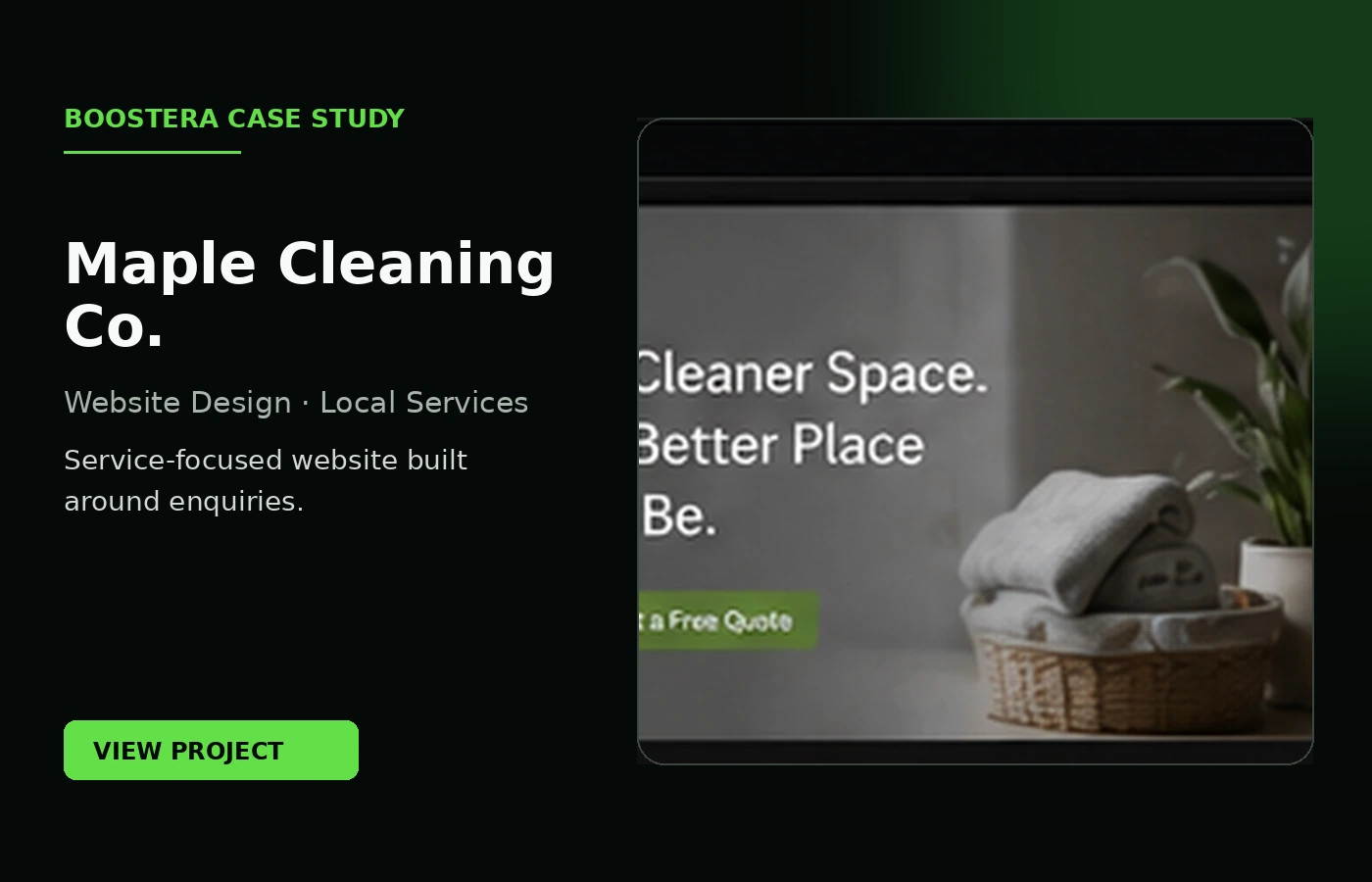 Maple Cleaning Co. case study cover
